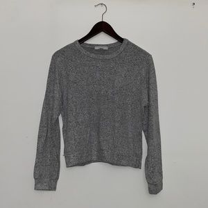 Gaze Heathered Gray Sweater small